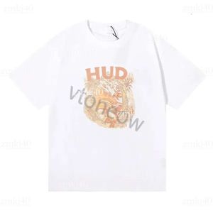 2023 Rhude Tshirt Designer Mens T Shirts Tide Tee TEE Rhude Shirt Men Kobiety za okrągły szyja Tshirt swobodna luźna moda High Street Hip Hop Rhude Top krótkie rękawy 978