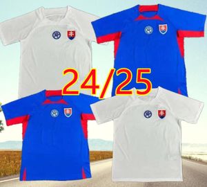 Nova camisa de futebol eslovatia 24 25 casa Lukas azul longe ondrej Branca Branca de futebol branco 2024 2025 roupas de moletom Robert Hancko