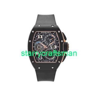 Orologi di lusso RM Mulini di orologi meccanici RM72-01 Lifestyle in Calcentolo Ceramica nera 2024 STH9 maschile