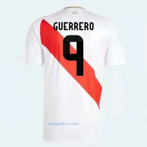 Mens Rastreio Peru Copa America Camisas de futebol Home White Away Futebol Camisa de futebol da Peruana Pineau Cuevas Solano Pizarro Abram Aquino Guerrero Cubillas