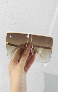 Luxury Popular Designer Sunglasses For Mens Womens Half Frame Flip Up Super Cool Goggles Top Quality Plank Frame UV Protection Sun1307774