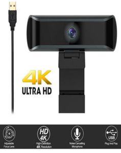 4K 1080p Auto Focus 8MP komputerowy komputerowy kamera internetowa Wbudowana kamera internetowa Mikrofon USB do klasy laptopowej T20065294979