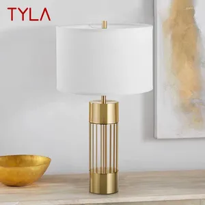 Bordslampor Tyla Contemporary Dimning Lamp LED Vintage Creative Desk Lights Fixture For Home Living Room Bedroom Decor