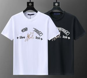 Herren -T -Shirts Designer gedruckte Modesfrau Tees Qualität Baumwolle Casual Tees breite Version von Short -Sleeved T -Shirt