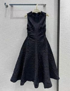 밀라노 활주로 드레스 2023 새로운 봄 여름 오 목 소매 소매가 디자이너 드레스 브랜드 같은 스타일 드레스 0107114603219