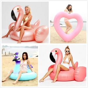 Giant Swan Watermelon Flutuating Pine Flamingo Anel de natação Unicorn Pool inflável Filhos flutuantes e adultos Toys de água 240425