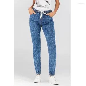 Женские джинсы S-5XL Vintage Ladies Boyfry for Women Mom Shinepting Blue Casual Pencil Blosers Корейскую джинсовую одежду уличной одежды