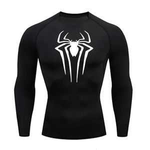 Sun Protection Sports Second Skin Running T-shirt Mens Fitness Rashgarda MMA Long Hermes Compression Shirt Workout Clothing 240418
