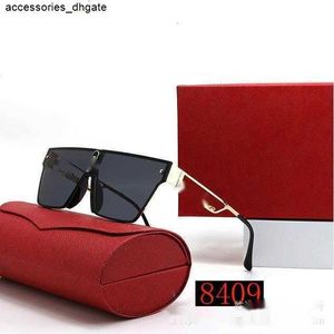 2024 Fashionable sunglasses womens all-in-one lenses large frame glasses dazzling colors and street photos 8409