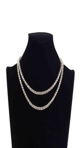 5 mm aluminiowy łańcuch tenisowy damski biżuteria Hip Hip Biżuteria jedno rzędowy łańcuch tenisowy łańcuch tenisowy wisiorek retro pendan5026460