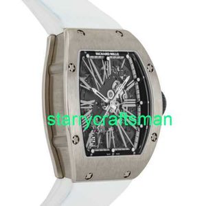 Orologi di lusso RM Mulini di orologi meccanici RM023 Automatico da 40 mm White Gold Men Cinp Watch RM023 AJ WG STFD