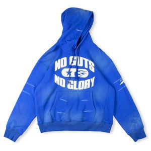 24FW Sweatshirts Hoode Designer Wash Blue Mens Womens Star Printed Oversized Fleece Men's Hoodies & Sweatshirt Hip Hop