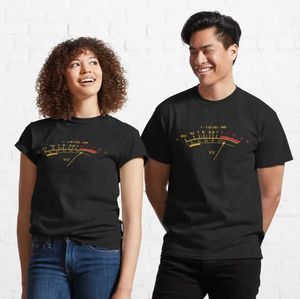 Erkek Tişörtleri Ses Teknisyenleri ve Ses Mühendisleri için Retro Vu Metre Klasik Erkek Tişörtleri Kadınlar Kısa Kollu T-Shirts Yeni Arrivall2405