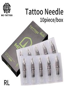 10pcs descartáveis agulhas de cartucho de tatuagem rl agulha estéril para tatuagens de revestimento de caneta de máquina rotativa suprimentos8161581