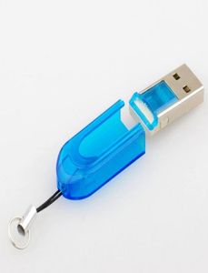 全体の3000pcs Tiny Keyring USB Micro SD SDHC TF CARD READER 2GB 4GB 8GB 16GB USB 20 TransFlash Memroy Card Reader8803075