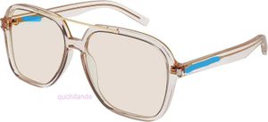 Luxury Yoisill Designer Men Kvinnor Polariserade solglasögon Klassiska varumärkesglasögon Lätt brun ljusgul 50010