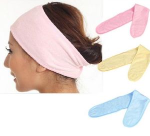 Neue weichverstellbare Frauen elastische Wäsche Gesicht Make -up Spa Stretch Haar Band Stirnband Girls Accessoires Tool4245306
