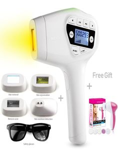 4 I 1 Permanent hårborttagning IPL Hårborttagning Epilator Enhet Ansiktshårborttagare för kvinnor Man armhål Bikini Beard Legs228x9555669