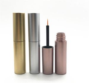 New arrival 8ml Empty Eyeliner tubes Gold Silver revitalash Eyelash Bottles Rose Gold DIY make up cosmetic packing Container5016524