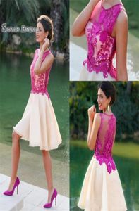 Abiti per feste di aline corti Appliques in pizzo Vestidos de nolia abiti da ballo economico Dubai Arabo Vestidos7118317