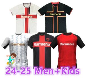 24 25 Bayer 04 Leverkusen Soccer Jerseys 2023 2024 홈 어웨이 세 번째 Demirbay Bakker Baiker Bailey Home ch aranguiz 폴로 Schick 축구 셔츠 Kits88