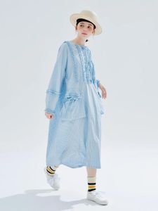 Повседневные платья Imakokoni Оригинальный дизайн осень зимний платье с длинным рукава