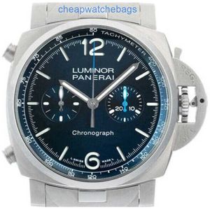 남자 라미 너스 마리나 시계 Panerai Wristwatches exomatic Movement Watches Panerai Luminors Chrono Blue Dial Mens Watch 44mm Ref#pam01110 gziw