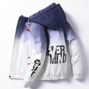 Jackets masculinos Jaqueta com Capuz Masculina Blus O Corta-Vento Primavera Estilo Hip Hop Patchwork Cor Gradiente 288o