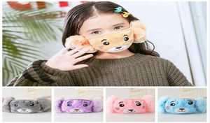 Child Winter Face Masks Humffs Push Urso Cartoon Cute