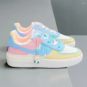 Casual Shoes SpeedyWomenSneakers White Pink Tennis Lovely Girl Female Student Blue Low Top Platform Flats Ladies Vulcanize