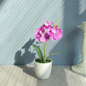 Fiori decorativi fiore in finto per ghirlanda fai -da -te buona consistenza e aspetto realistico pianta artificiale vaso falso viola bianco