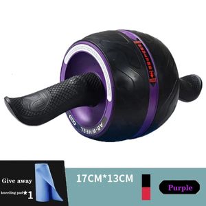 Silent Abdominal Muscle Trainer Roller Abdominal Wheel Home Training Gym Fitness Equipment Roller Rebounds Automat 240418