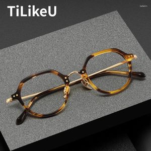 Sonnenbrillen Frames Japanische Designer Retro Acetatgläser Rahmen Handm