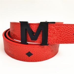 belts for men designer belt for women 3.8 cm width belts brand M silver black buckle 7 colors genuine leather belt woman man luxury belt bb simon belt riderode