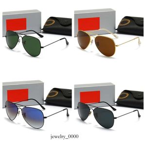 Дизайнер Рэй 3025/3016 Мужчины Женщины пилотные солнцезащитные очки UV400 Очеительские модные металлические рамки HD Поляроидные очки 2505