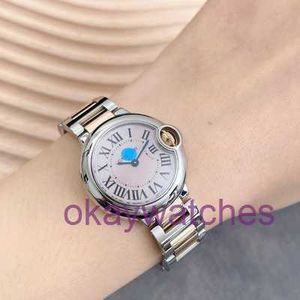 Cartre Luxury Top Designer Automatic Watches Low Special Blue Balloon Series W6920034 Titta på kvinnor 28 6mm med originalbox