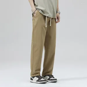 Men's Pants TFETTERS Autumn Men Casual Baggy 2024 Cotton Solid Color Japan Style Fashion Mens Tourism Clothes