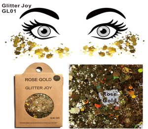 GL01 Rose Gold Glitter Face and Body Makeup di grado cosmetico per scintillare a Party7092875