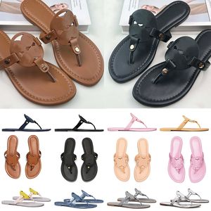2024 Luxury Sandals Women Slippers Famous Designer Slides Loafers Miller Og Brand Mules Loafers Womens Sandal Flats Sole Toryburche Sandal Gratis frakt Sandles