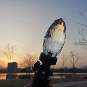 Crystal Glass Prisms Sun Catcher Facettered Clear Camera Filter Pography Rainbow Prism Home Decoration Studio PO 240430