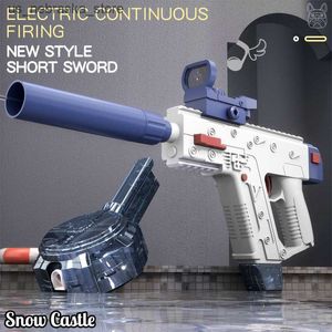 Песчаная игра с водой Fun Toys Electric M416 Glock Pistol Shooting Toy Автоматический летний пляжный бассейн для детей для детей для девочек взрослые 230619 Q240408