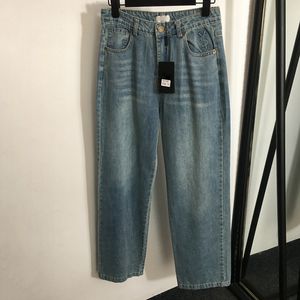 Jeans retro jeans feminino designer slim jean letras clássicas impressão calça calças de jeans casuais de bolso