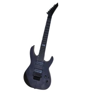 Guitar 7 Strings Flame Maple Top Electric Guitar com ponte Tremolo, captadores HH, oferecem personalizar