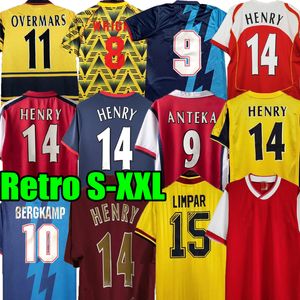 1982 1983 85 86 07 2014 Arsen Retro Henry Bergkamp Soccer Jerseys 91 92 93 94 95 96 97 00 01 02 Vieira Merson Adams Vieira Home Away Thjird Football Shirt