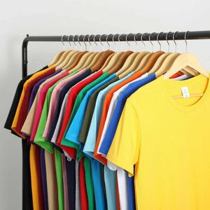 Men's T-Shirts MRMT 2024 New Pure Cotton Mens T-shirt Short Size 7 Solid Color H240508