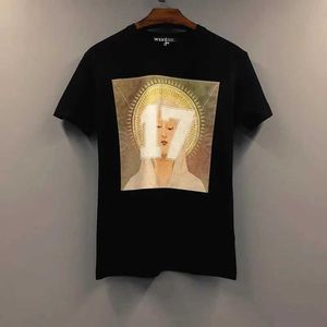 IRTS V11323 Fashion Mens Tops Tees 2023Runway Luxury Famous Brand European Design Short Print Party Style T-Shirts Mens Clothing J240506