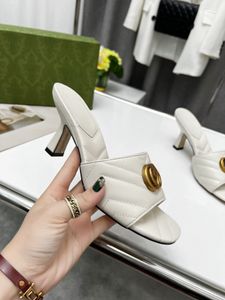Sandali femminili estivi, tacchi alti, stilista ricamato a tacchi quadrati in pelle stampati, taglia 35-42, con scatola per scarpe