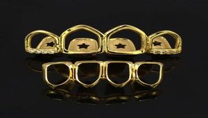 Biżuteria hip -hopu męskie grille Luksusowe projektant zębów Grillz raper hiphop Jewlery Diamond loded Out moda akcesoria złota SILV2715554