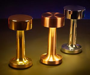 Bateria portátil LED LUZES NOTIVAS NOTIVAS CARGUEL BRASS BRASS MABELA BATERAGEM BATERAGEM Lâmpadas de mesa Home Restaurant Decoração industrial C108788695