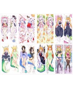 Pillow Case japanischer Anime Miss Kobayashi039s Drache Maid Kanna Kamui Tohru Umarmung Körper Dakimakura Kissen Y200104283l9711827